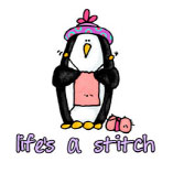 knitting penguin by Corrie Kuipers