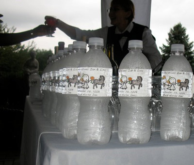 Little Lizzy Lou and water bottle labels
