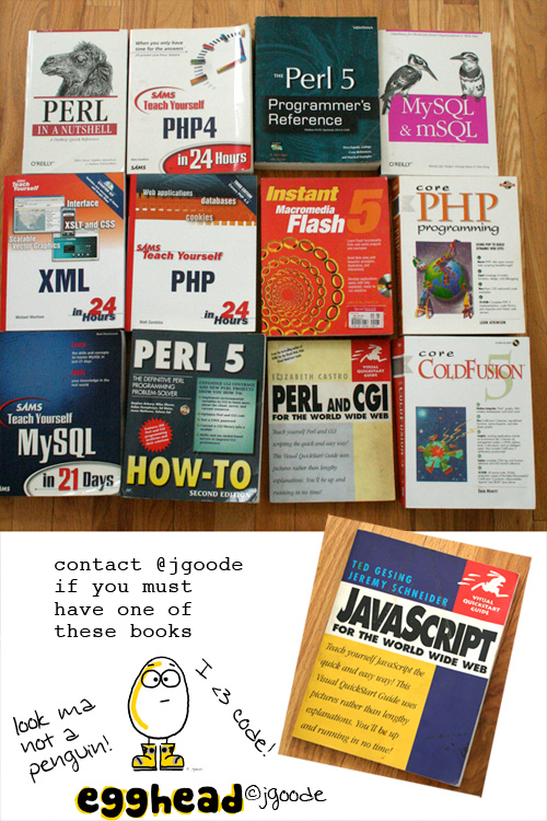 FREE code books from JGoode's bookshelf