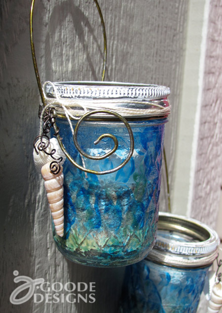 hanging votive holder for charity event