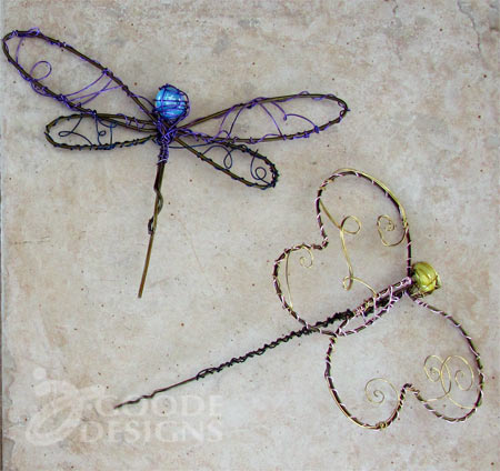 Make your own pretty wire garden art | The art of Jen Goode