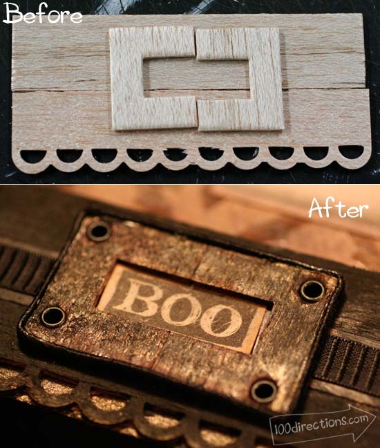 Balsa wood cut with Sizzix die