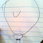 Child drawing of a person