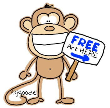 Free art here monkey by JGoode