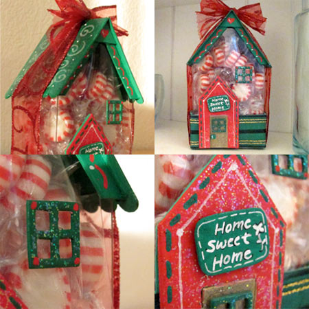 3D house die from Eileen Hull and Sizzix, decor by Jen Goode