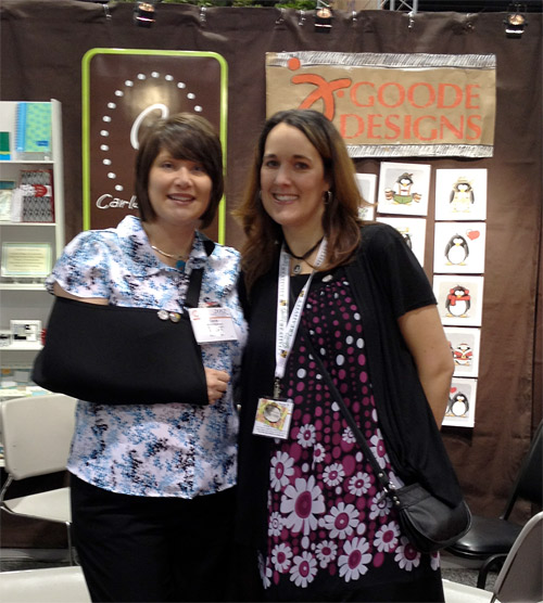 Jen Goode and Carla Schauer at Winter CHA 2012 Jen Goode and Carla Schauer at Winter CHA 2012