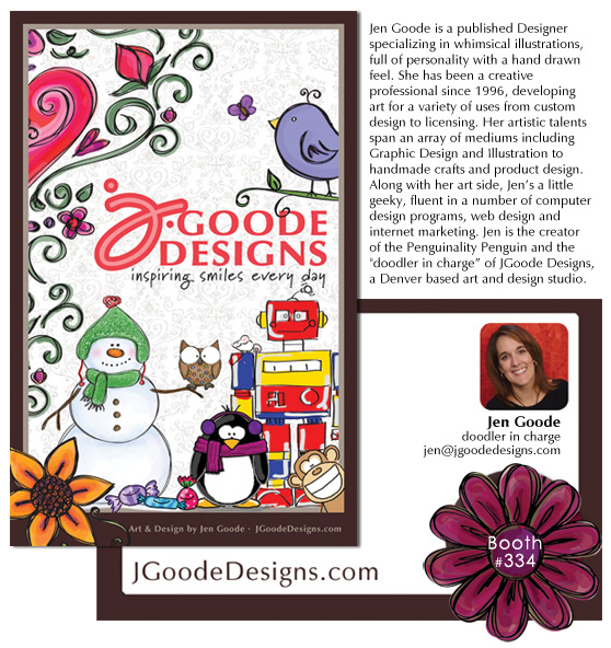 Jen Goode exhibiting at SURTEX 2012 Jen Goode exhibiting at SURTEX 2012