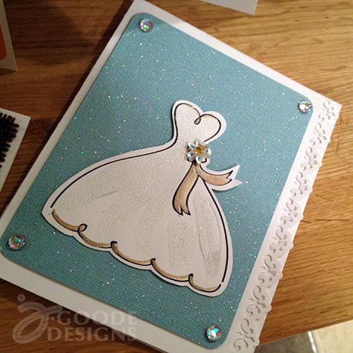 DIY Wedding card by Jen Goode